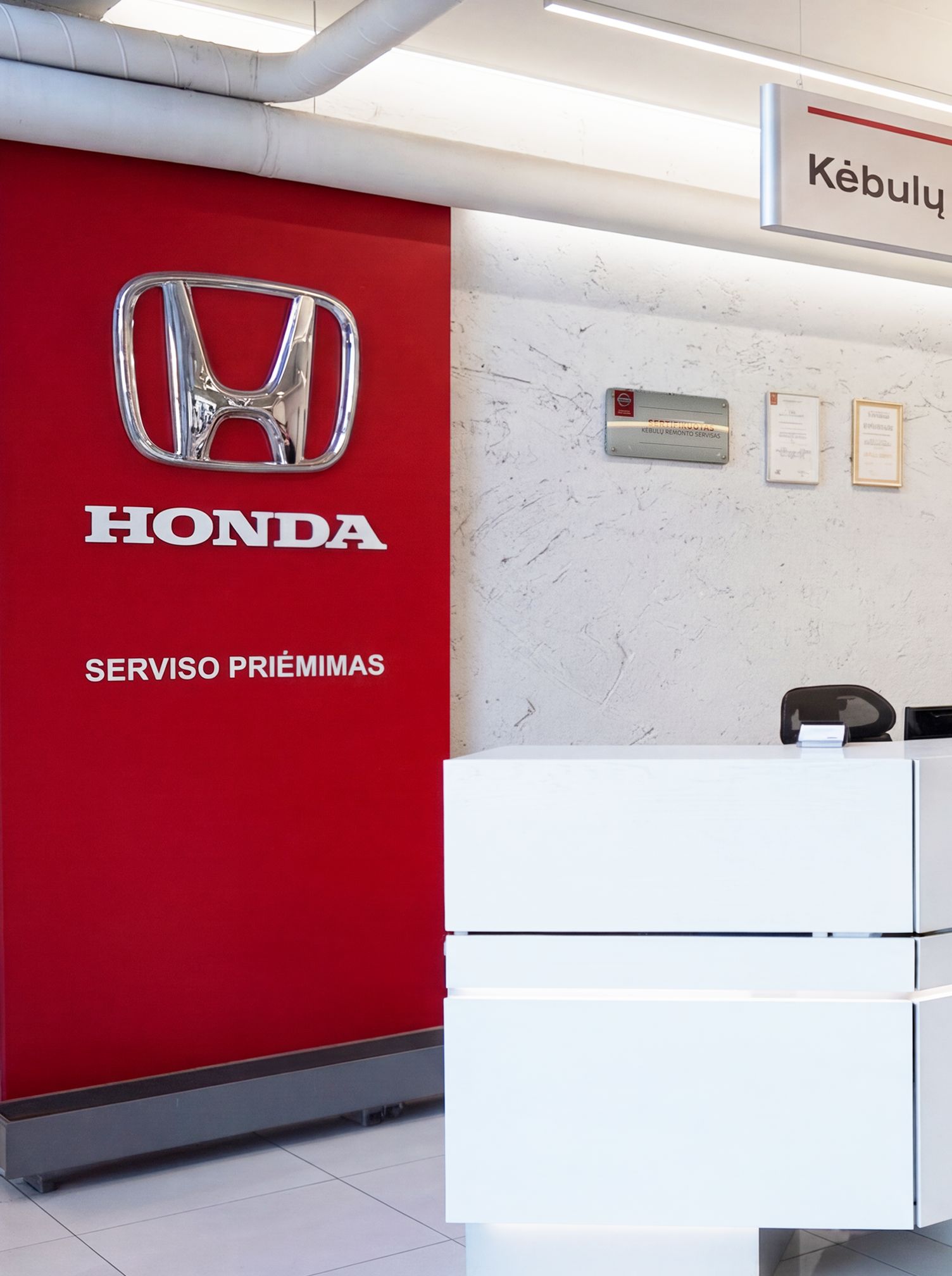 Ivuana honda serviso priemimas